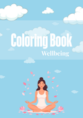 ✨ Wellbeing & Self-Care Coloring Activity Journal – Printable PDF Digital Download