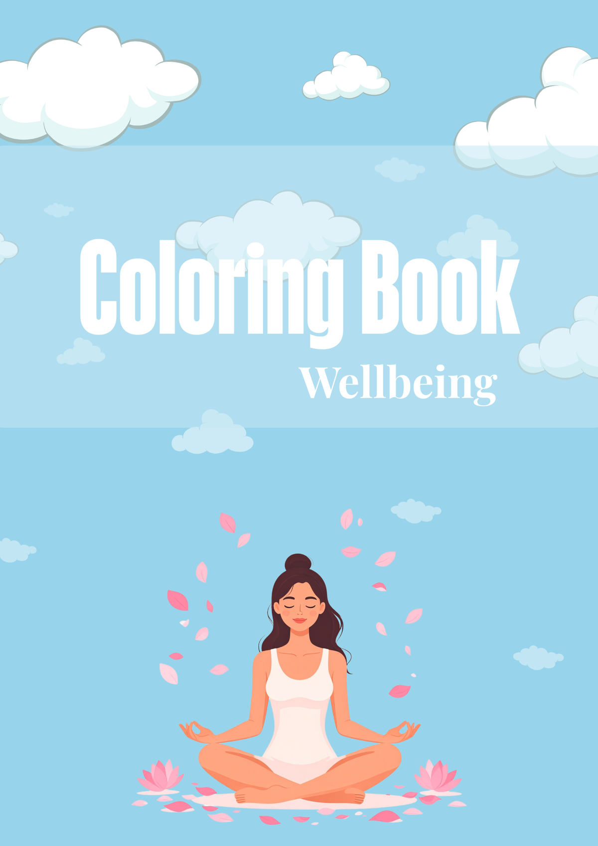 ✨ Wellbeing & Self-Care Coloring Activity Journal – Printable PDF Digital Download